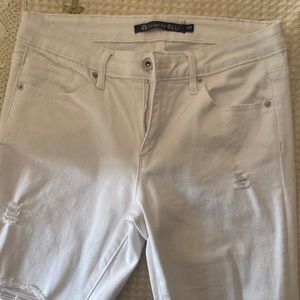 White Distressed Jeans
